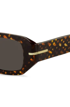 Acetate sunglasses with monogram pattern