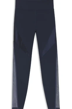 Active leggings with mesh inserts