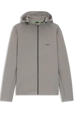 Active odour-control hooded jacket with reflective details