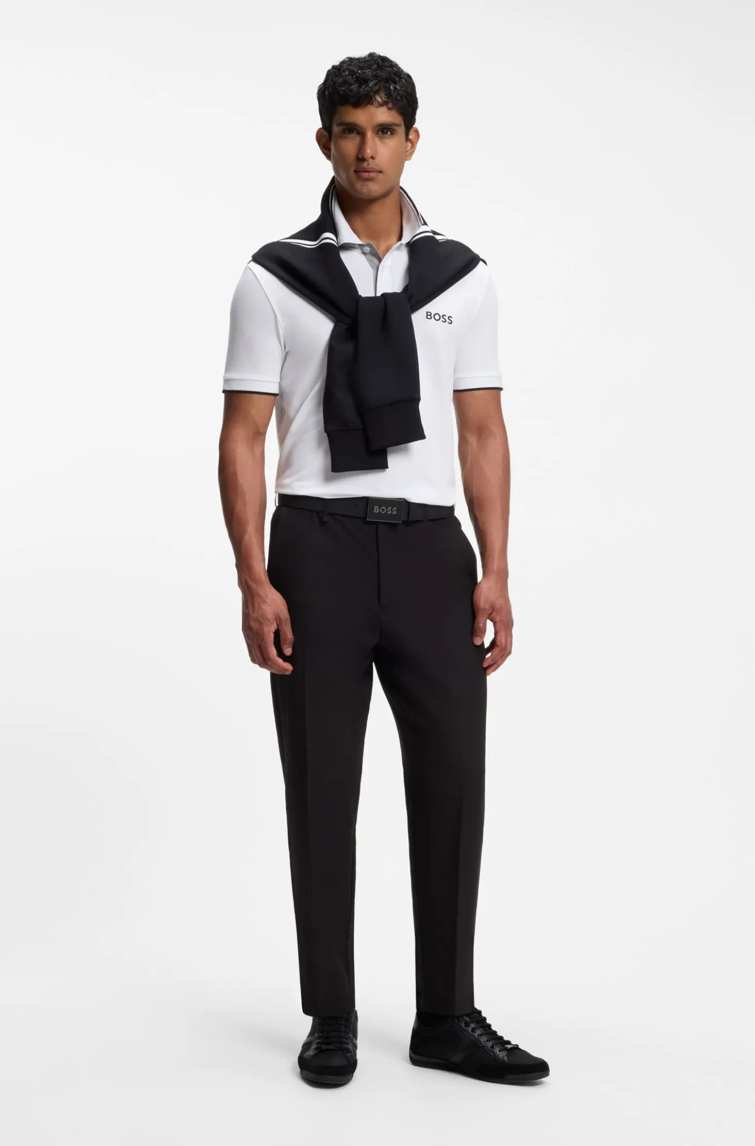 Active Paddy regular-fit polo shirt in quick-dry stretch piqué