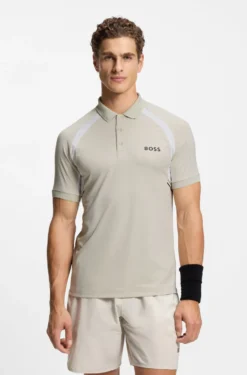 Active Quick-dry slim-fit polo shirt in stretch fabric