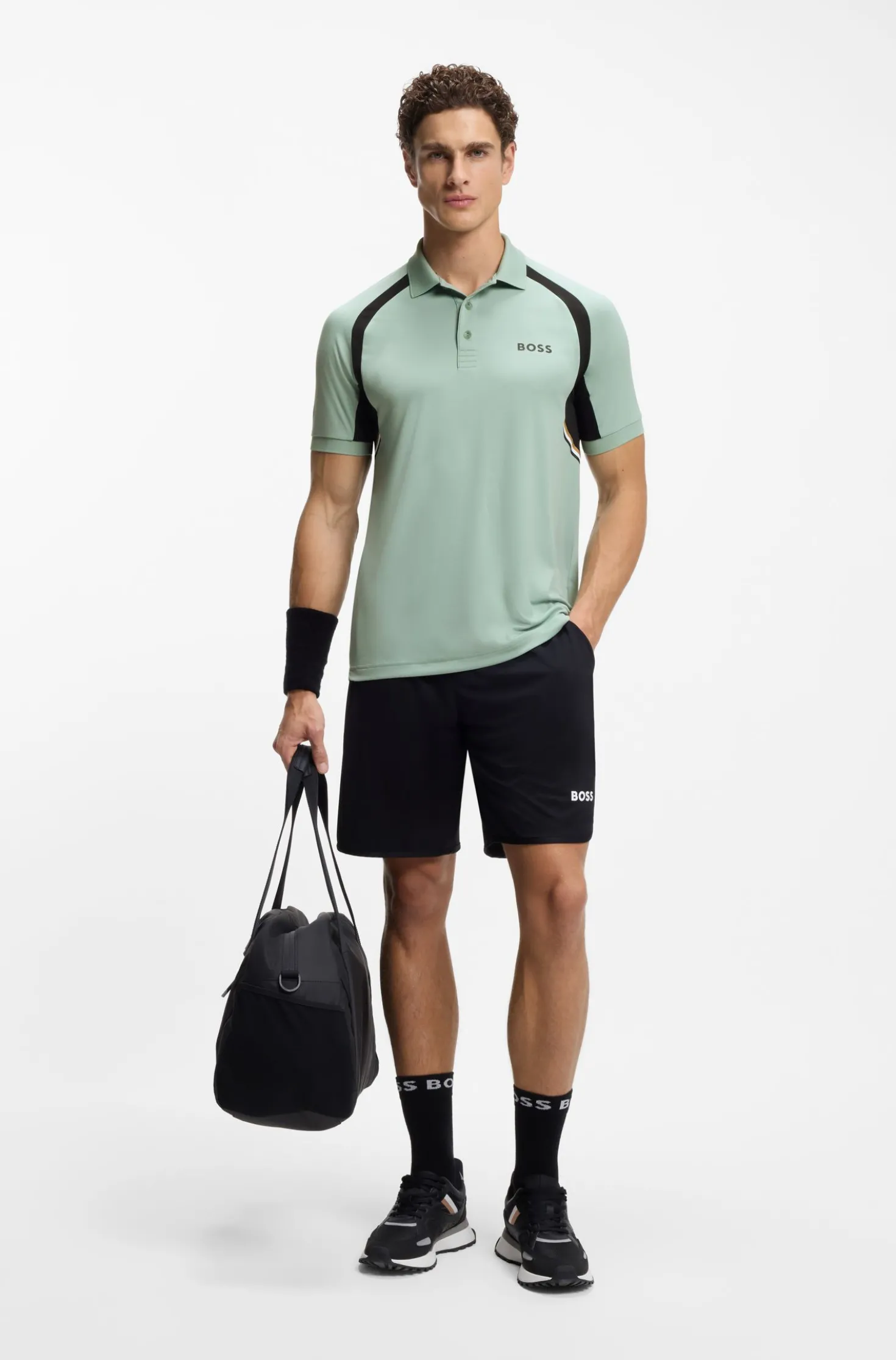 Active Quick-dry slim-fit polo shirt in stretch fabric