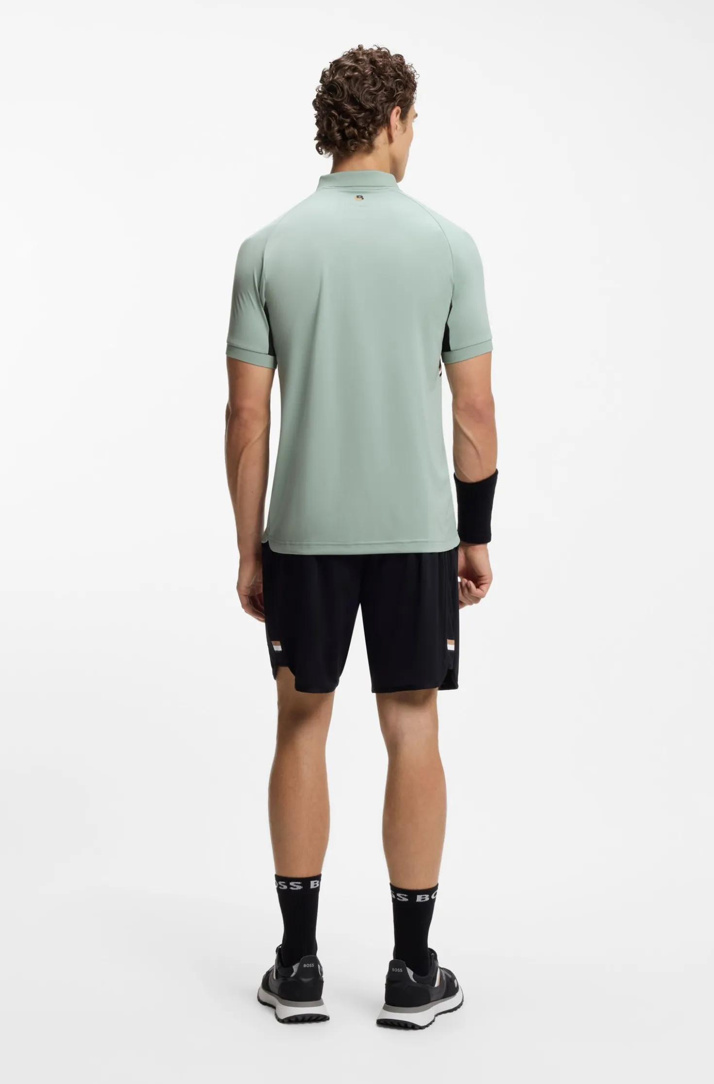Active Quick-dry slim-fit polo shirt in stretch fabric