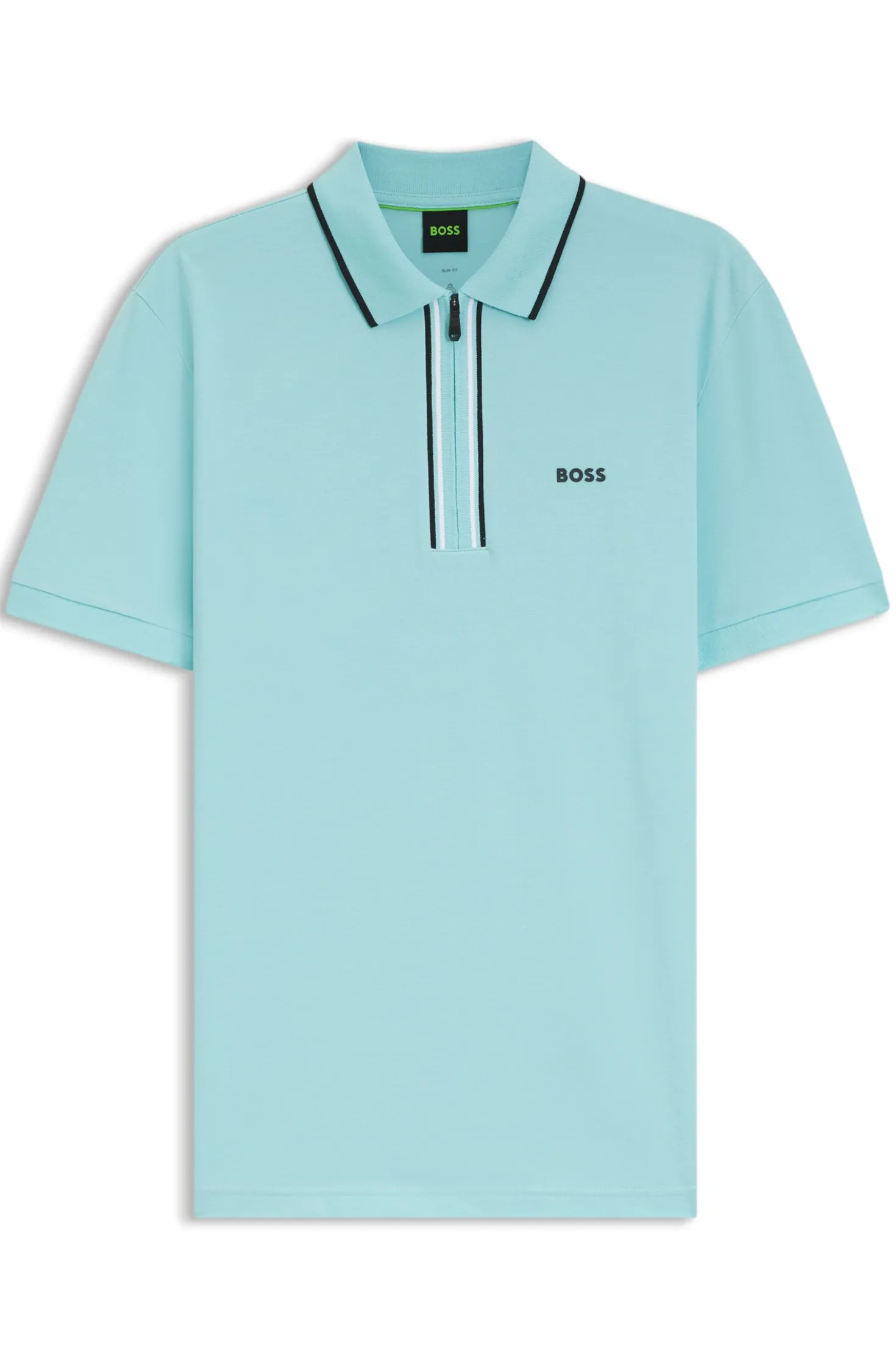 Active Slim-fit polo shirt in moisture-wicking stretch cotton