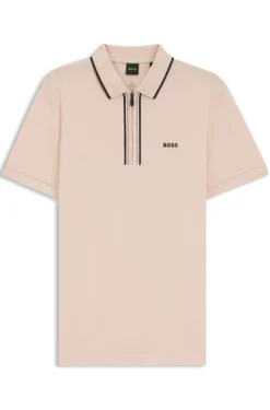 Active Slim-fit polo shirt in moisture-wicking stretch cotton