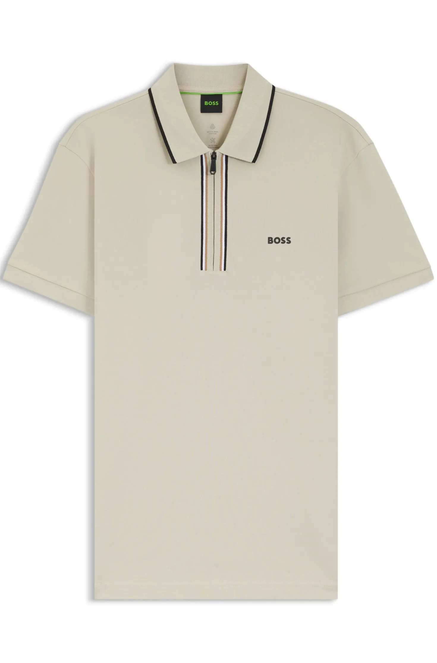 Active Slim-fit polo shirt in moisture-wicking stretch cotton