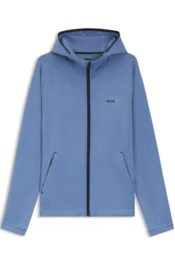 Active Zip-up hoodie with reflective branding