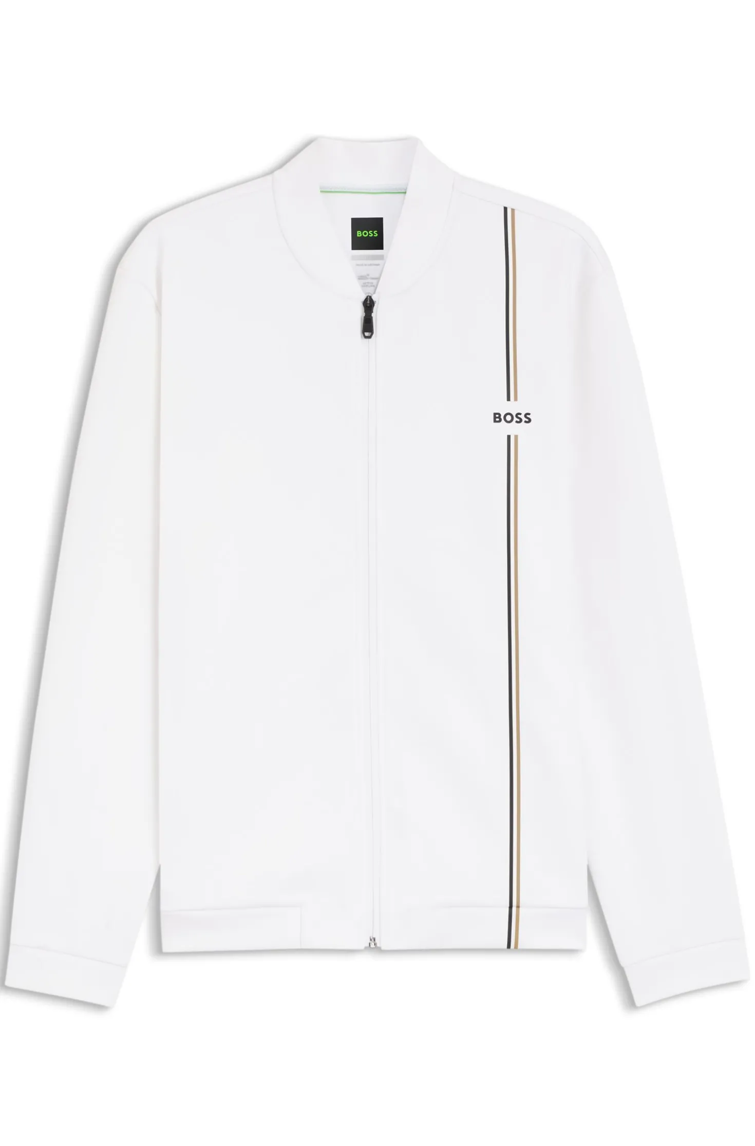 Active zip-up sweatshirt with moisture management