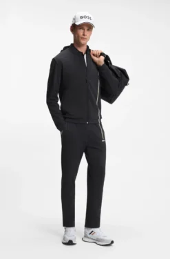 Active zip-up sweatshirt with moisture management