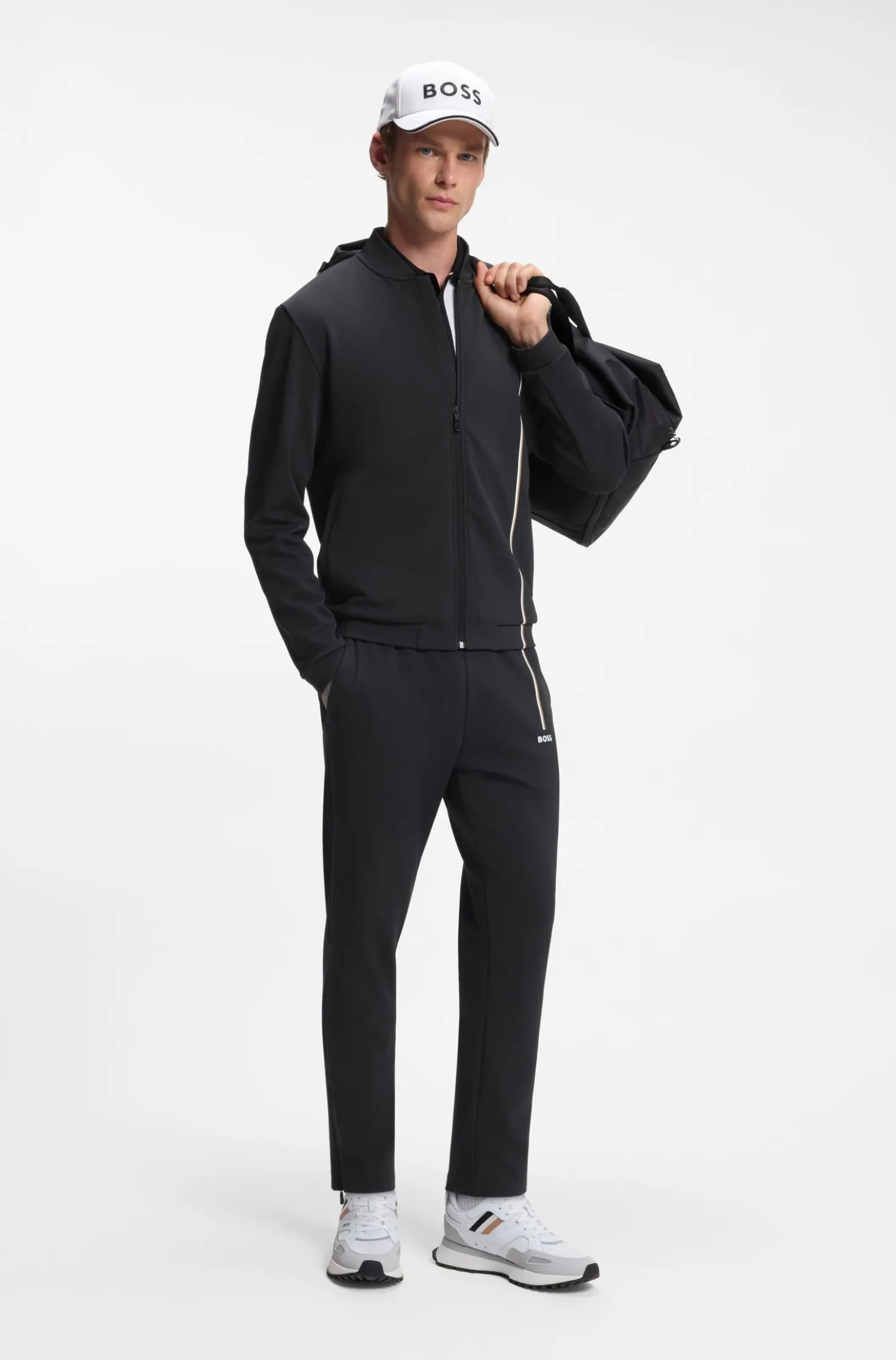 Active zip-up sweatshirt with moisture management