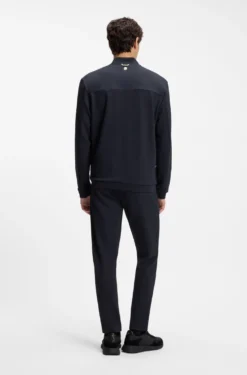 Active zip-up sweatshirt with moisture management