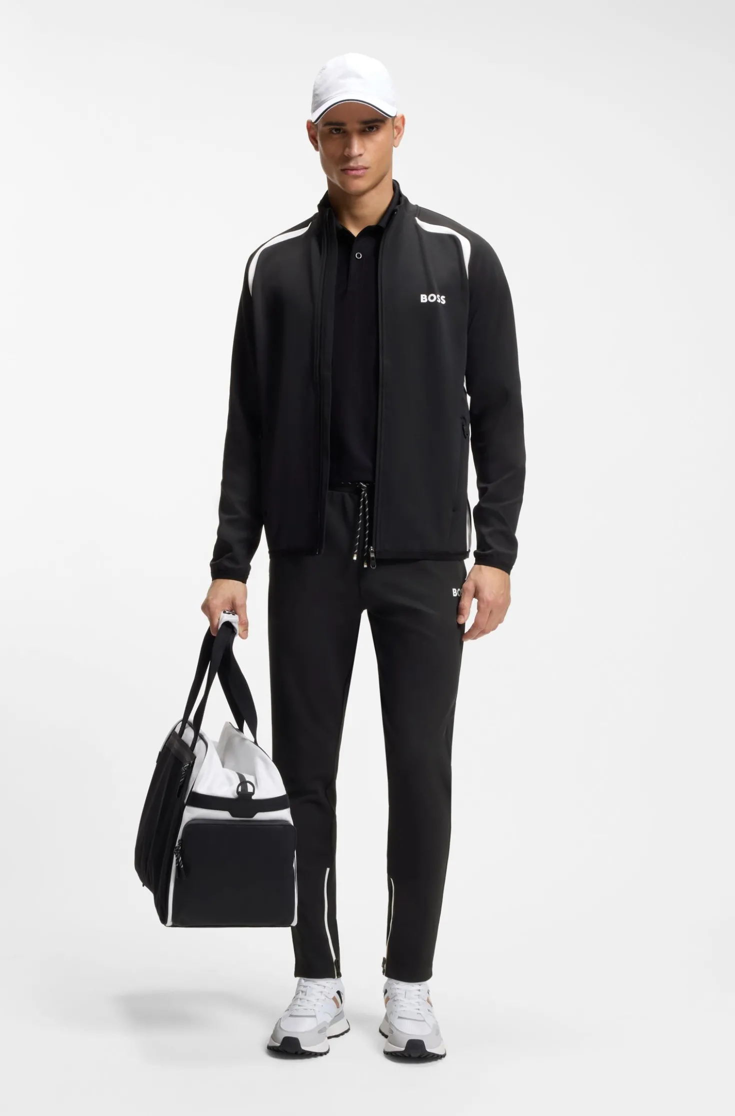 Active Zip-up sweatshirt with temperature-regulating performance