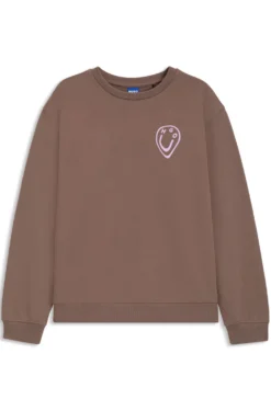 All-gender sweatshirt with Happy HUGO artwork