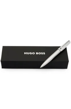 A5 monogram-pattern notebook and ballpoint pen set