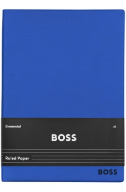 A5 notebook in blue faux leather