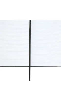 A5 notepad in black faux leather