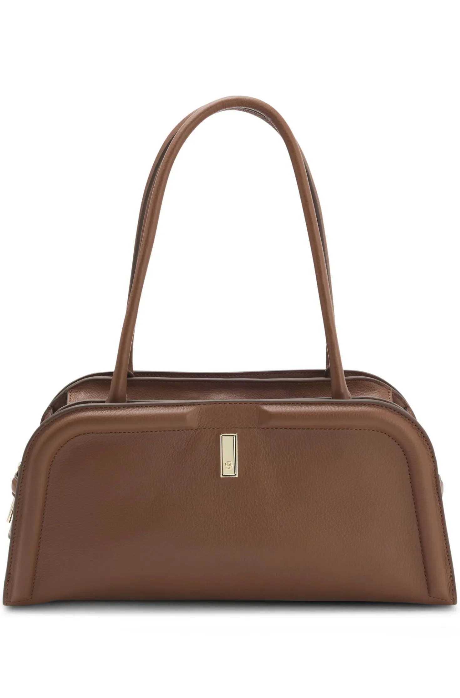 Ariell bowling bag in leather with Double B monogram