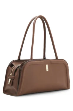 Ariell bowling bag in leather with Double B monogram