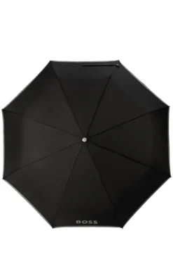 Automatic-opening pocket umbrella with contrast canopy edge