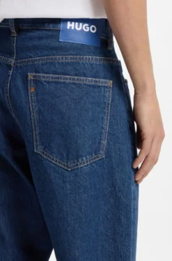 Baggy-fit jeans in vintage-blue denim