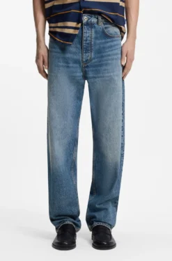 Baggy-fit jeans with worn-in details