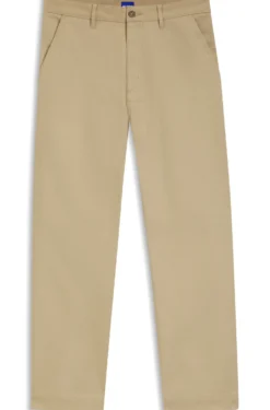 Baggy-fit trousers in stretch-cotton canvas