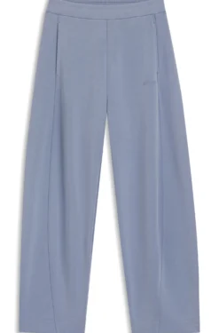 Balloon-fit tracksuit bottoms with logo embroidery