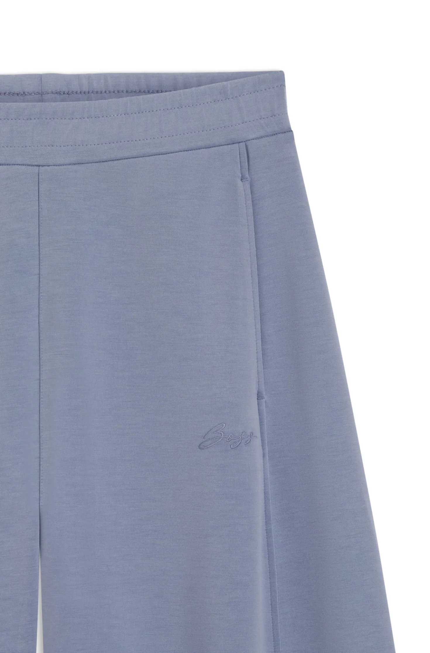 Balloon-fit tracksuit bottoms with logo embroidery