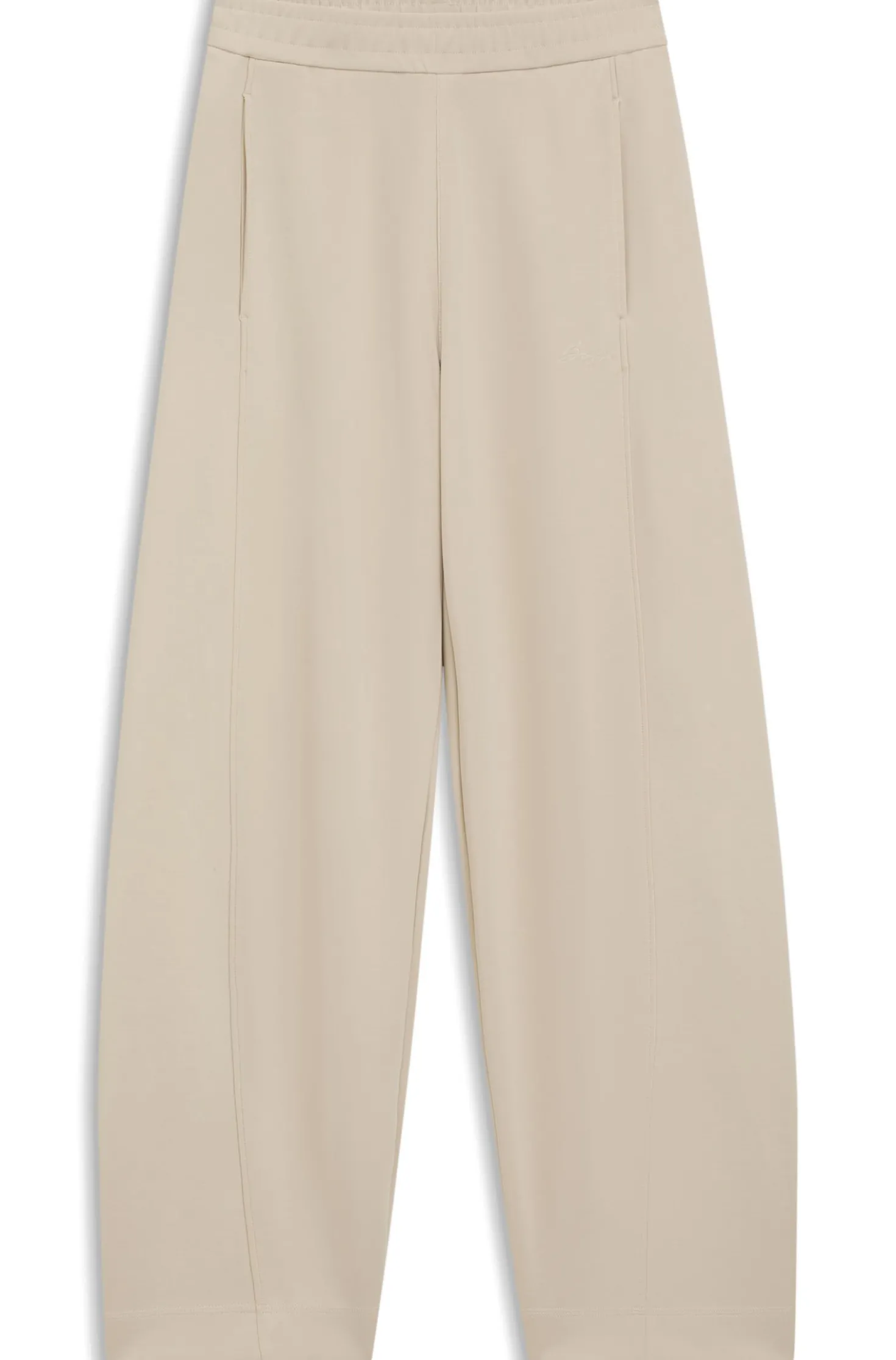 Balloon-fit tracksuit bottoms with logo embroidery