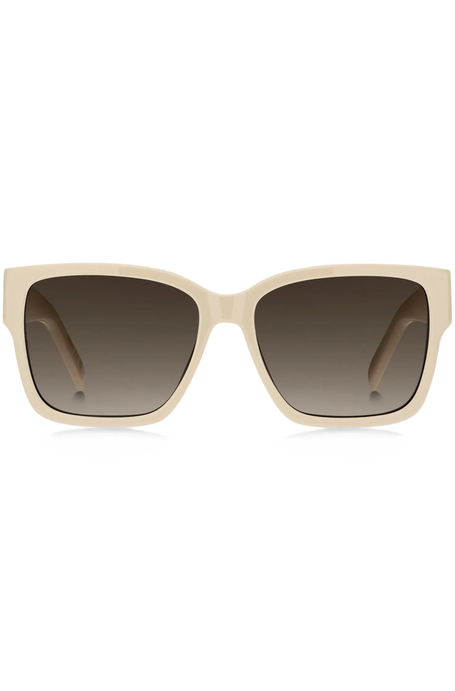 Beige-acetate sunglasses with Double B monogram
