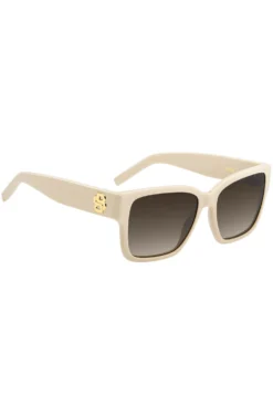 Beige-acetate sunglasses with Double B monogram