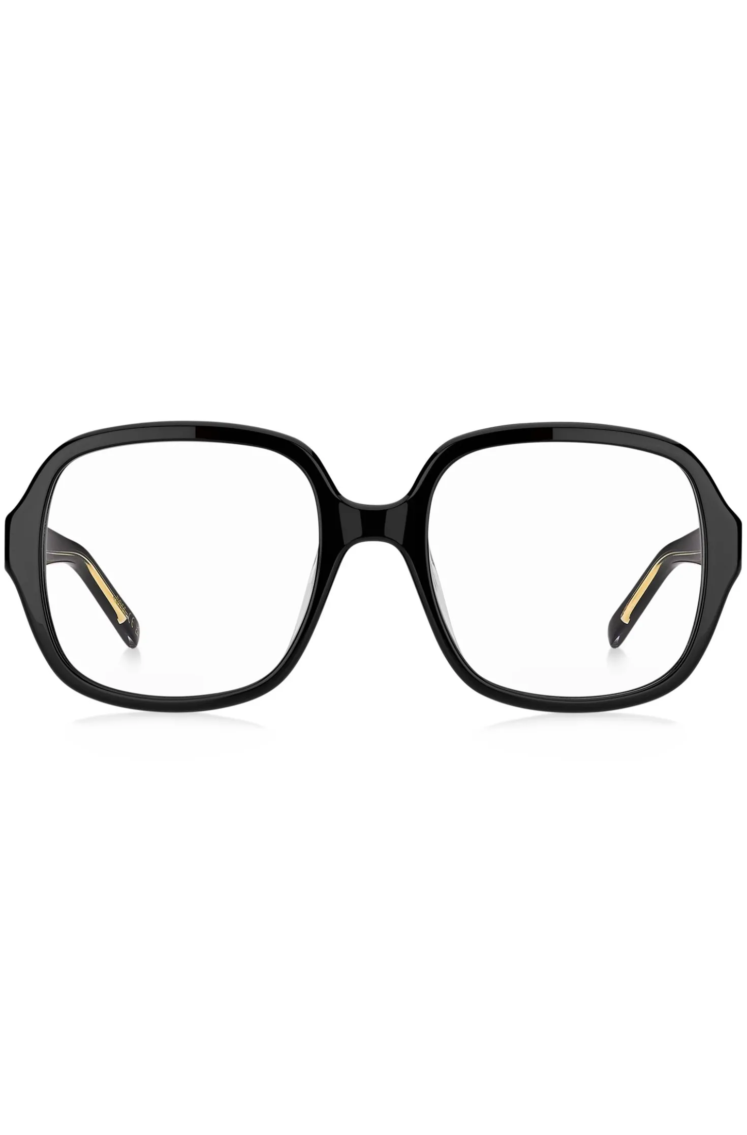 Black-acetate optical frames with Double B monogram