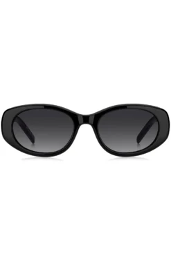 Black-acetate sunglasses with Double B monogram