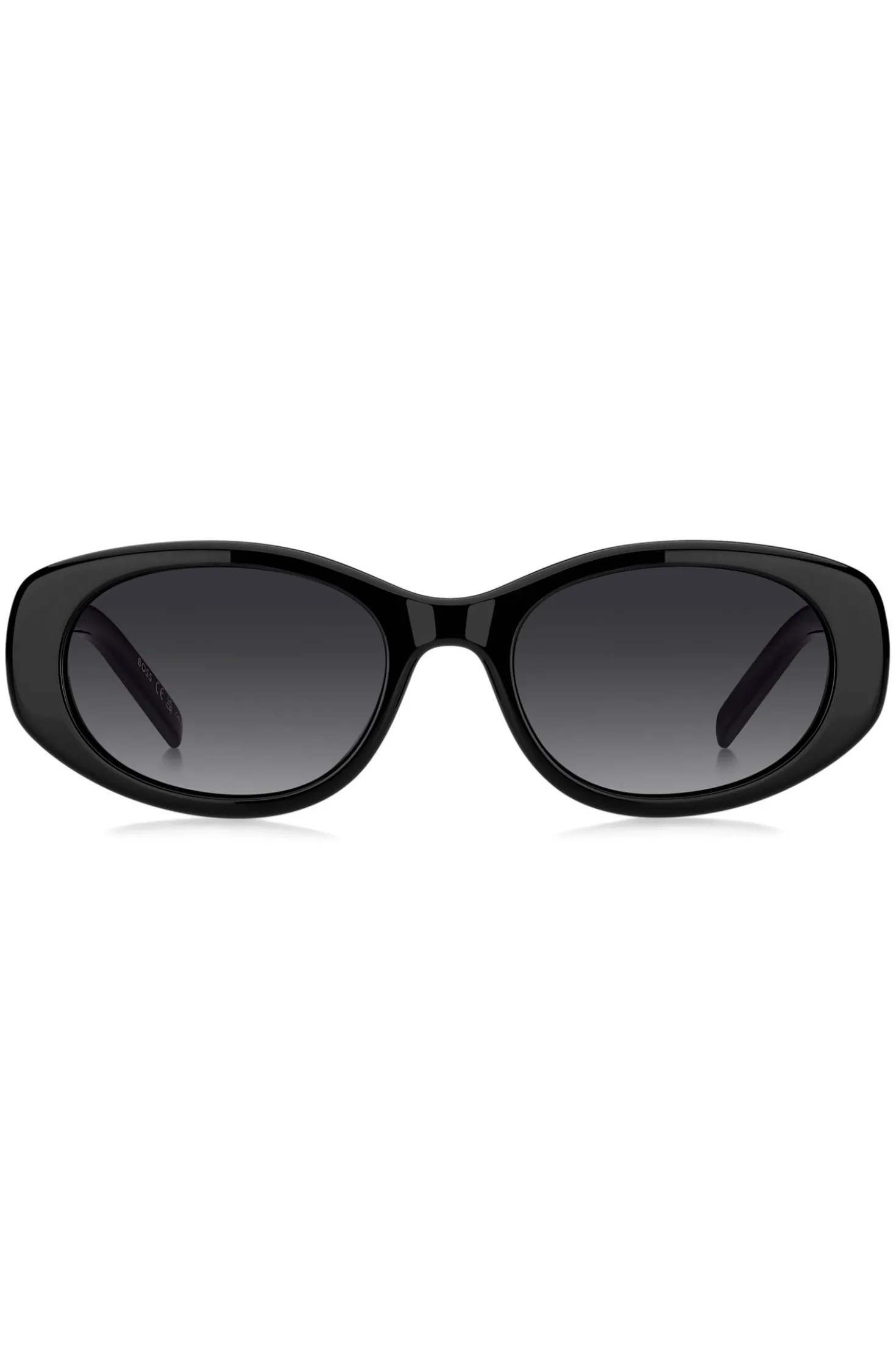 Black-acetate sunglasses with Double B monogram