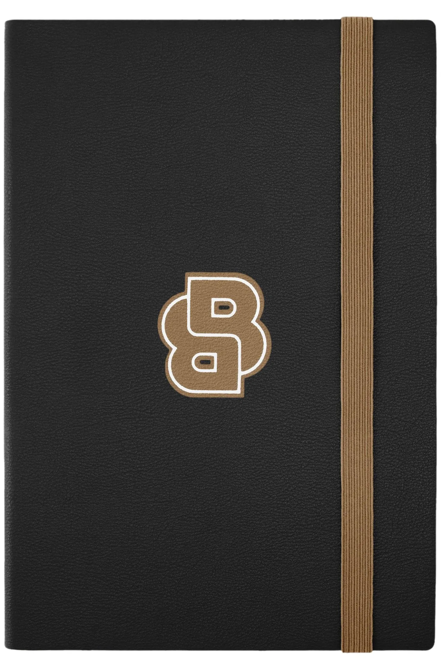 Black A5 notebook with Double B monogram