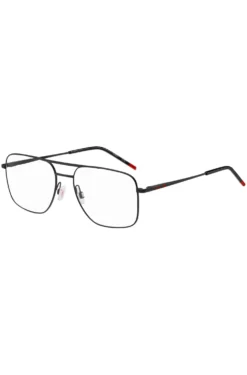 Black-metal optical frames with double bridge