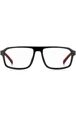 Black optical frames with red trims