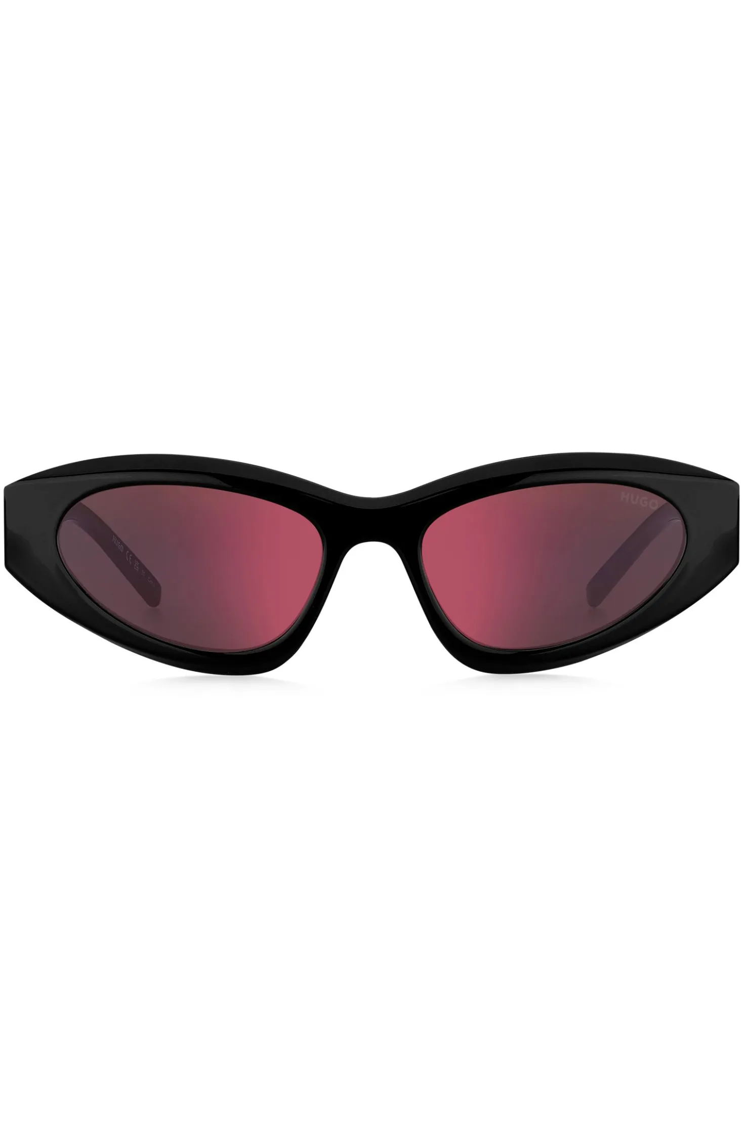 Black sunglasses with beaded chain