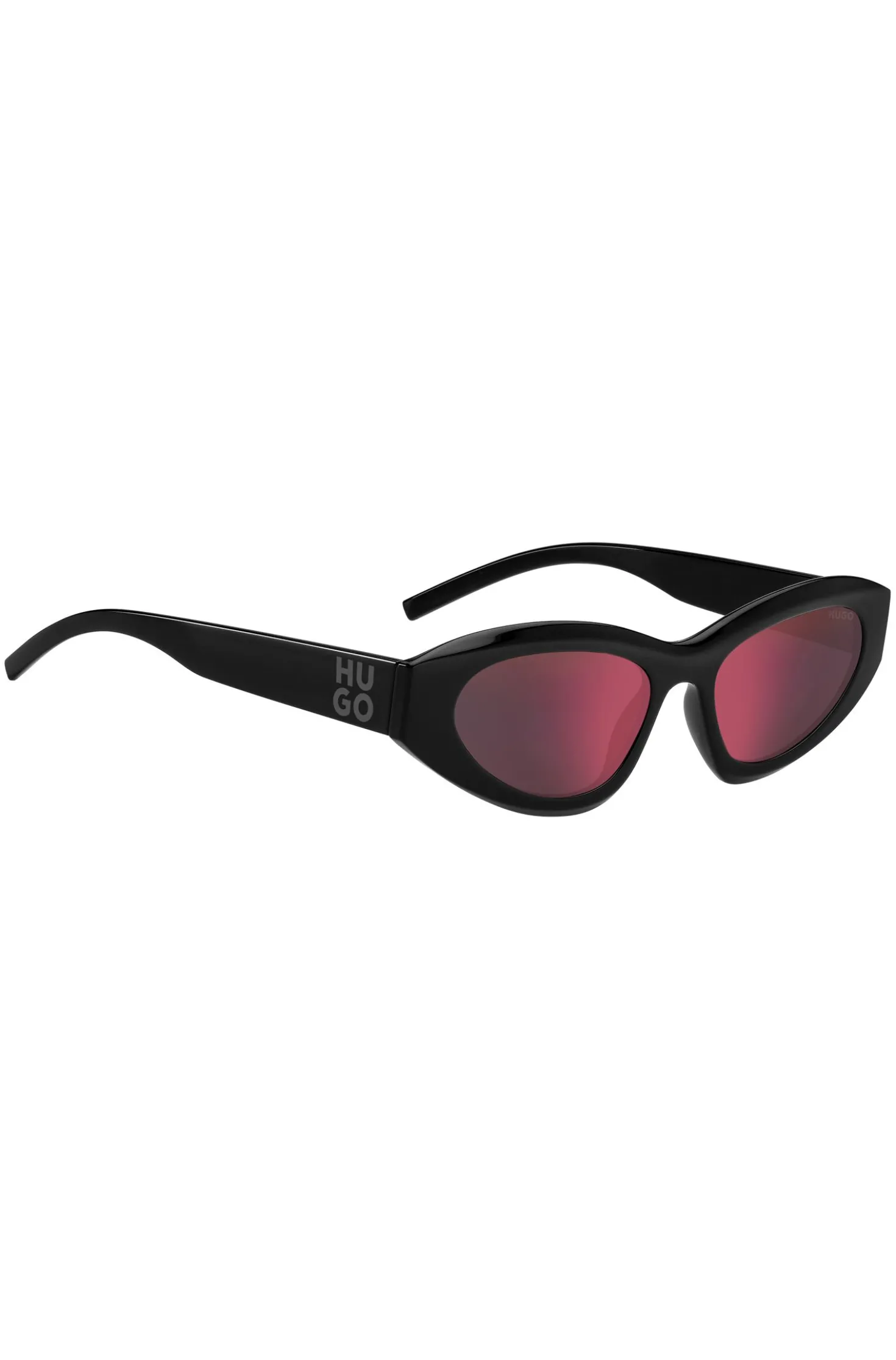 Black sunglasses with beaded chain