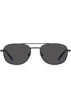 Black sunglasses with blue details