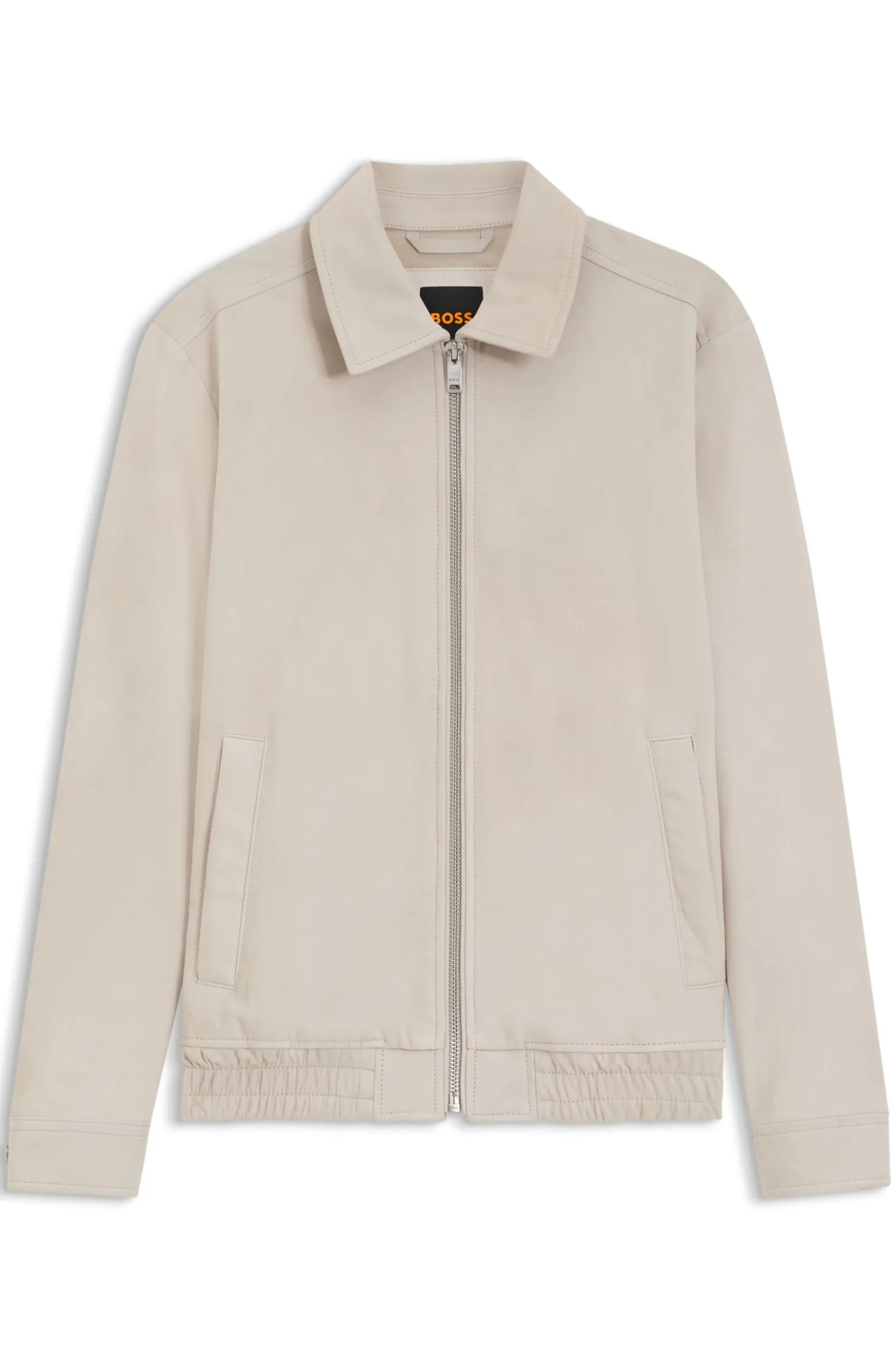 Blouson jacket in soft suede