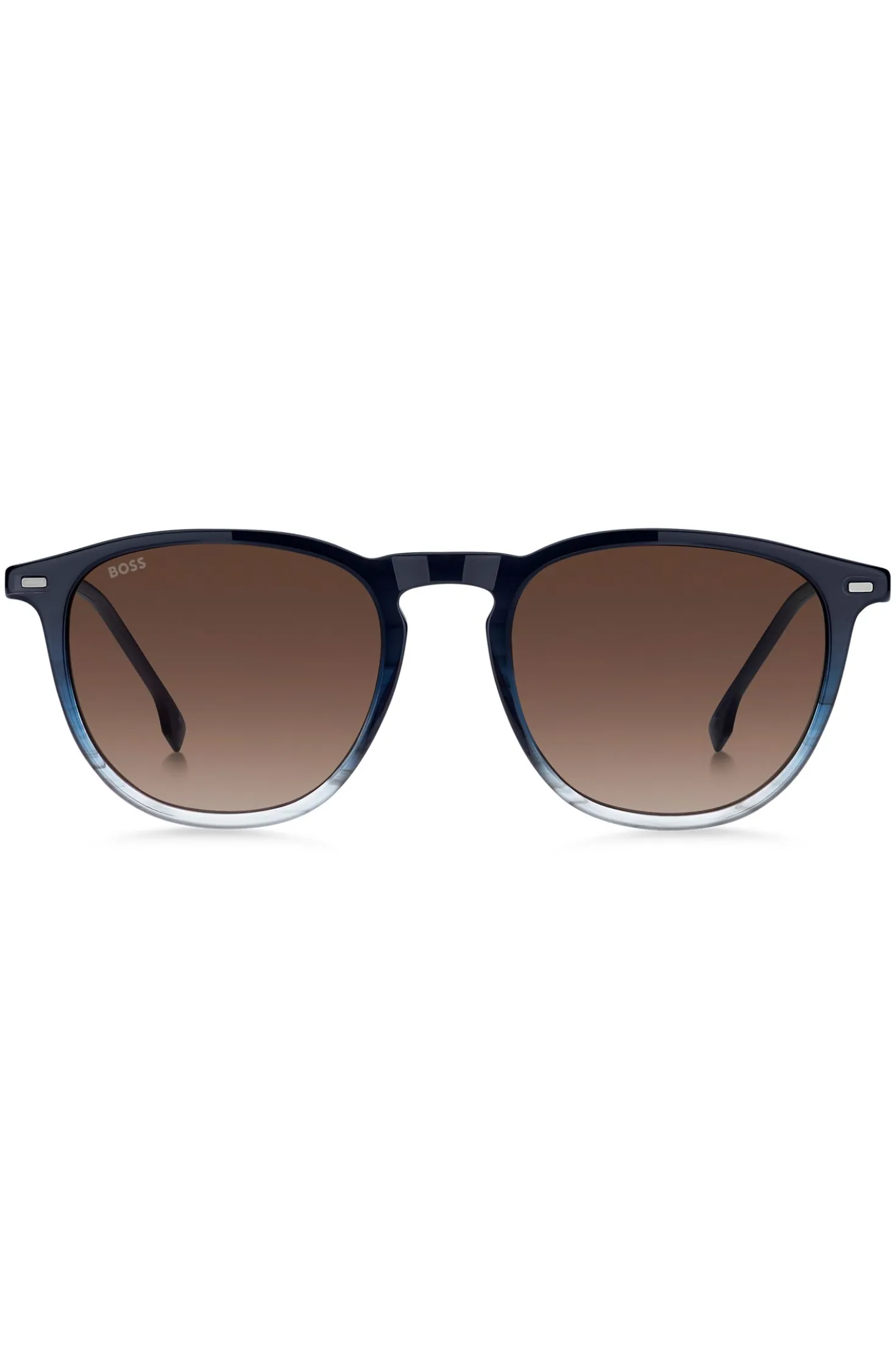 Blue-acetate sunglasses with gradient effect