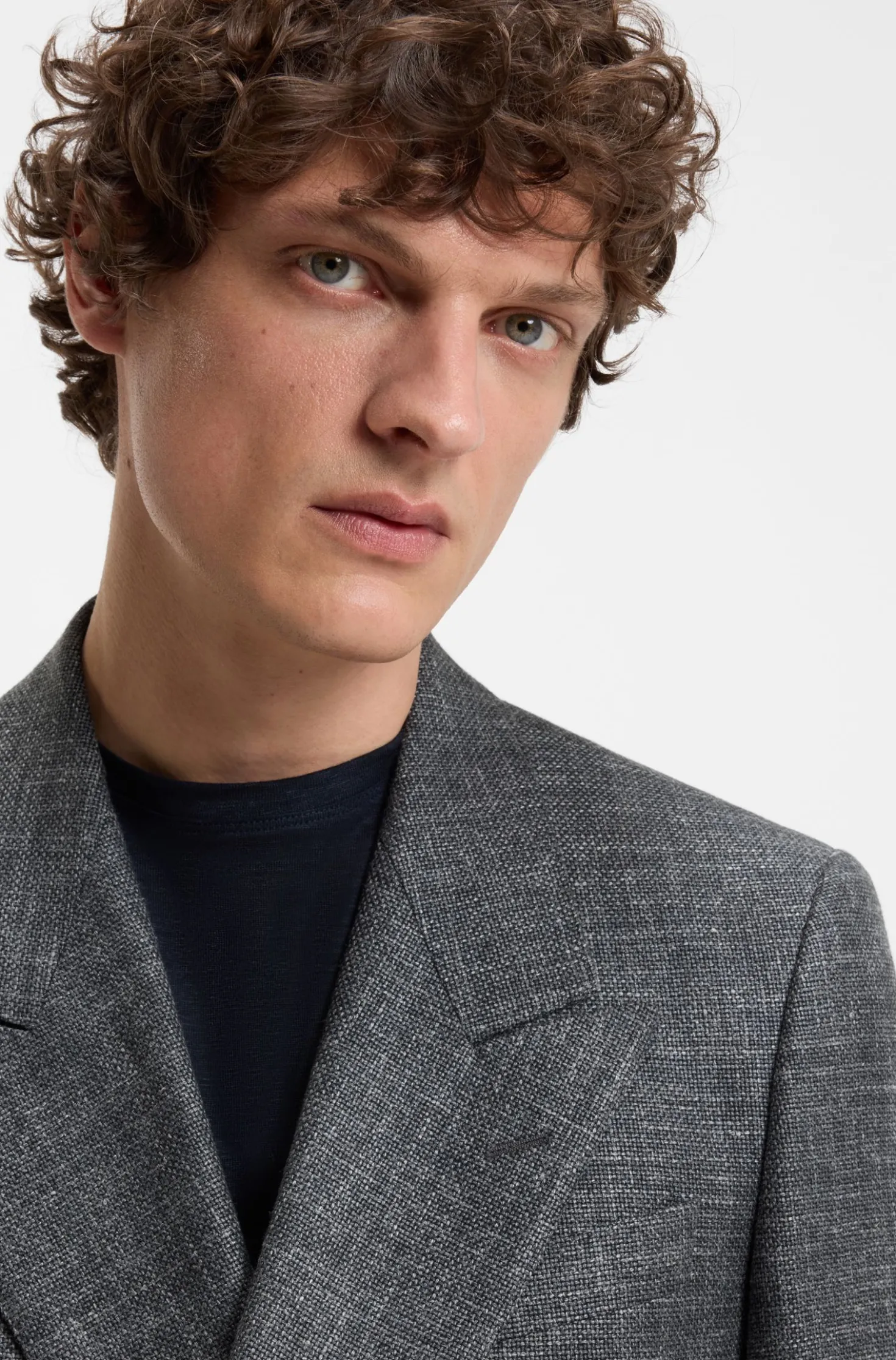 BOSS BY BECKHAM jacket in wool, silk, linen and cashmere