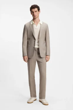 BOSS BY BECKHAM knit polo in virgin wool