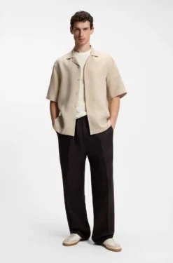 BOSS BY BECKHAM knit T-shirt in virgin wool