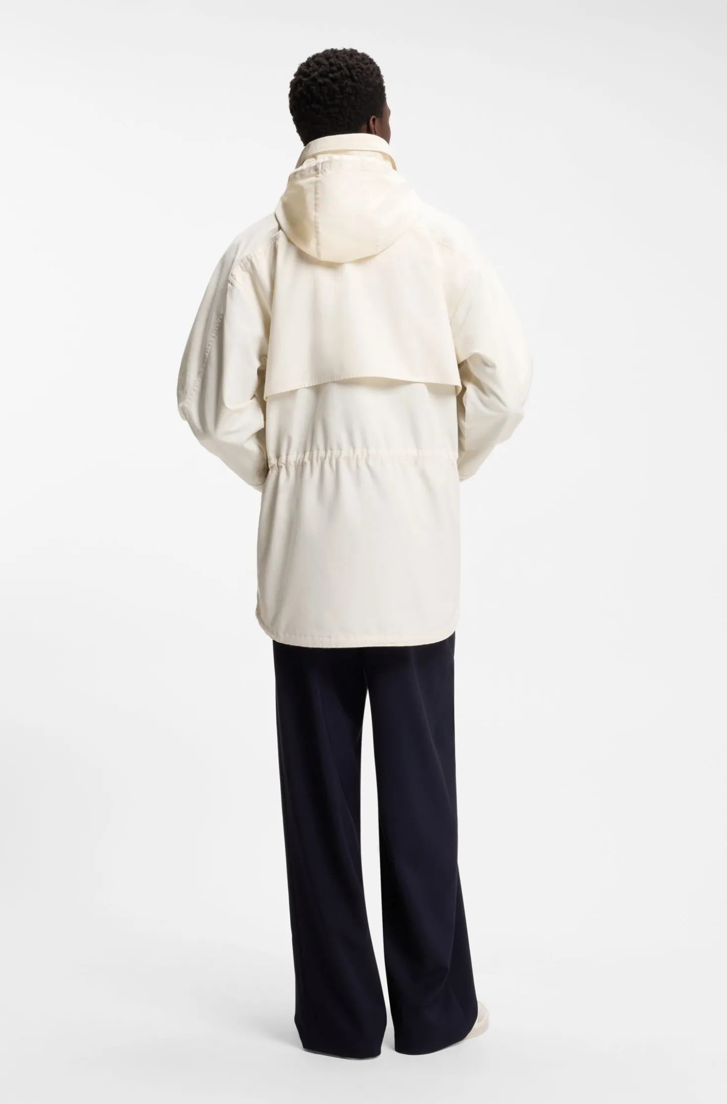 BOSS BY BECKHAM parka jacket in cotton