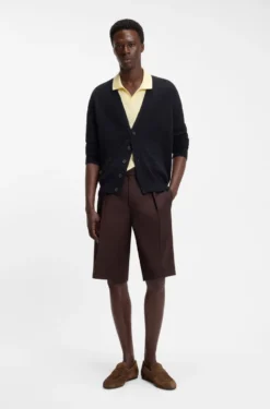 BOSS BY BECKHAM penny loafers in suede