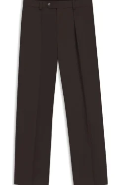 BOSS BY BECKHAM pleat-front trousers in cotton
