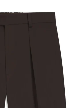 BOSS BY BECKHAM pleat-front trousers in cotton