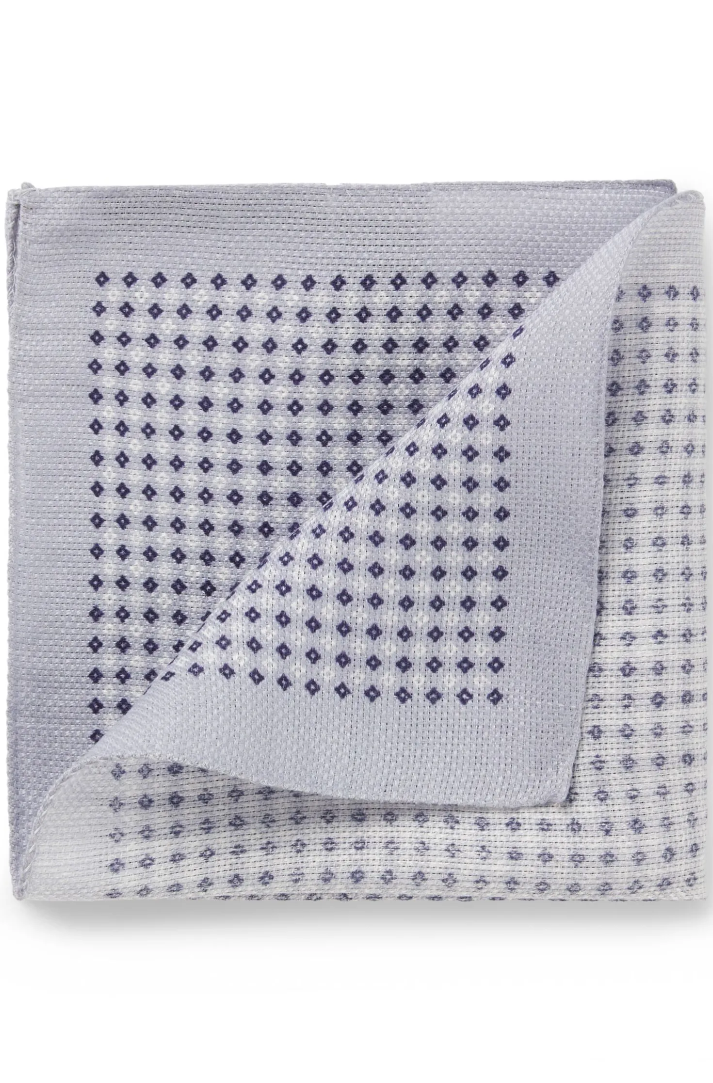 BOSS BY BECKHAM pocket square in linen and cotton